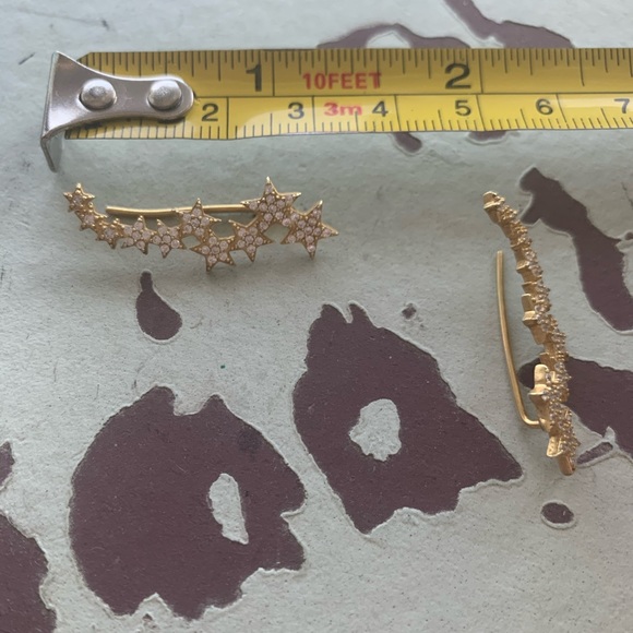 Gab+Cos Gold Star Ear Climber Earrings - Picture 3 of 3